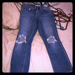 Levi’s 721 High Rise Skinny in Rugged Indigo sz27